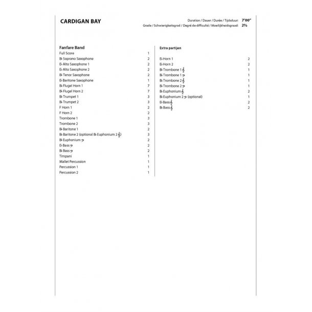 Cardigan Bay : Fantasia on the Welsh Hymn Tune 'Aberystwyth'